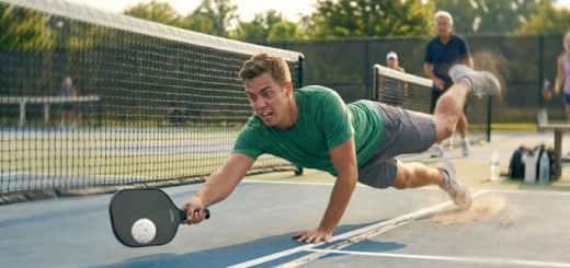 What's the funniest thing you've seen happen during a pickleball game?
