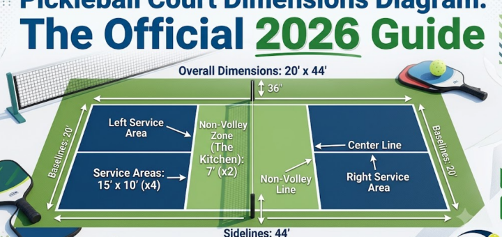 Pickleball Court Dimensions Diagram