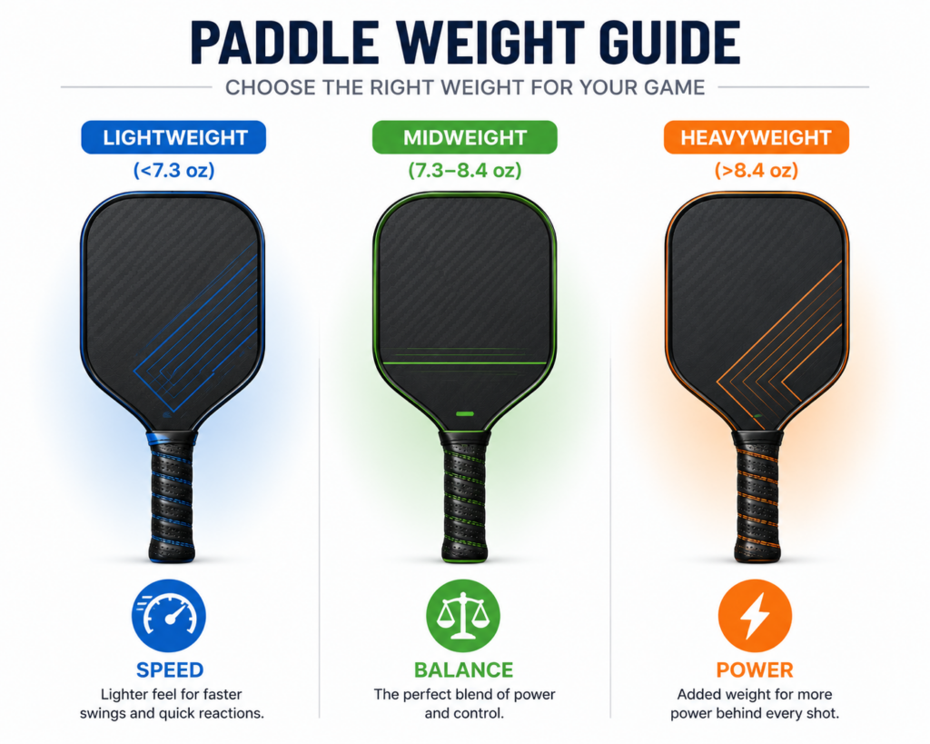 Pickleball Paddle Weight Guide