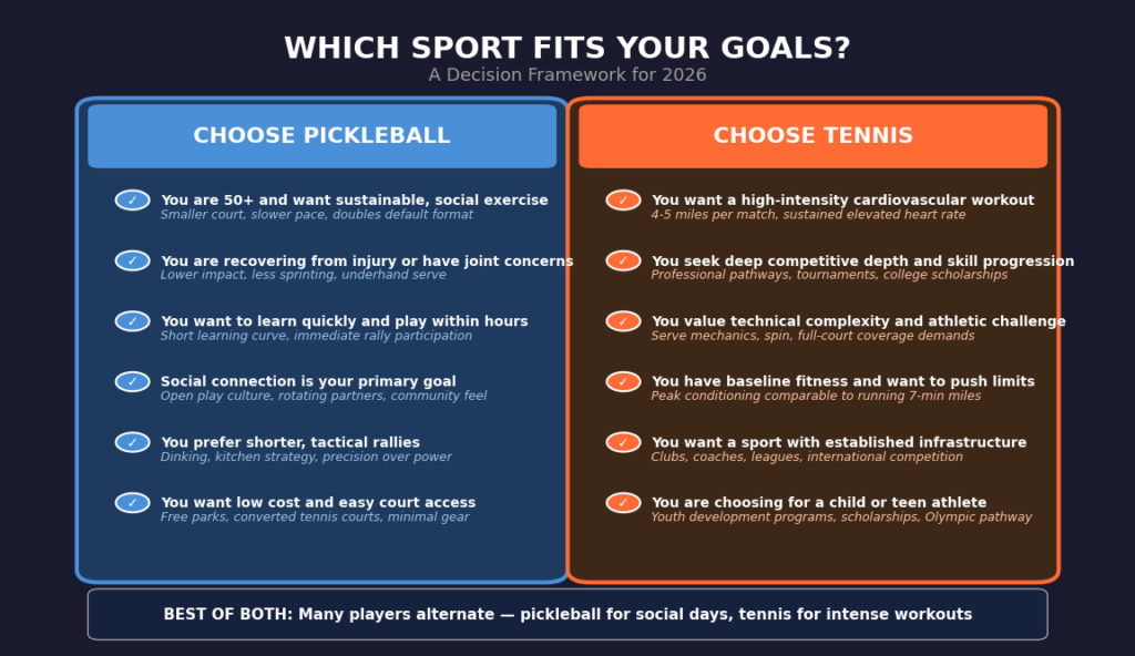 Pickleball vs Tennis